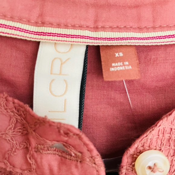 Anthropologie Tavi Buttondown Pink Billowy Top - Picture 3 of 4